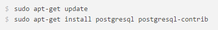 Installing postgreSQL