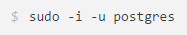 Changing postgreSQL