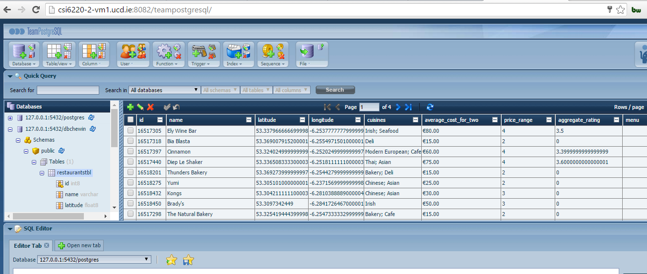 Installing postgreSQL